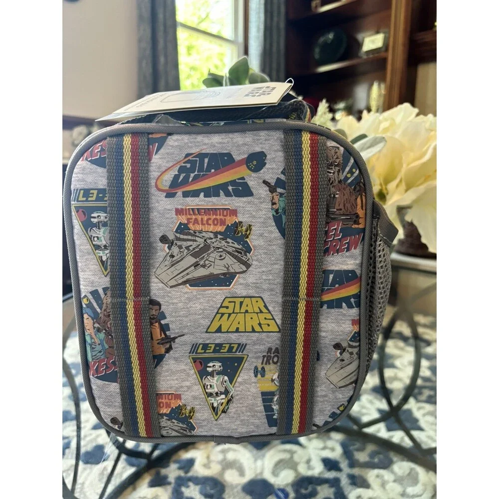 Pottery Barn School Disney Star Wars LUNCH BOX BAG SOLO travel boy Vader space -
